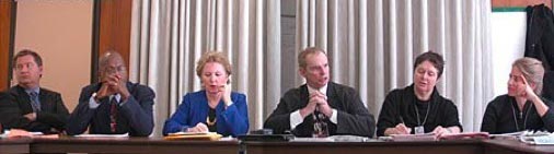 Miriam at a UN conference on the status of women